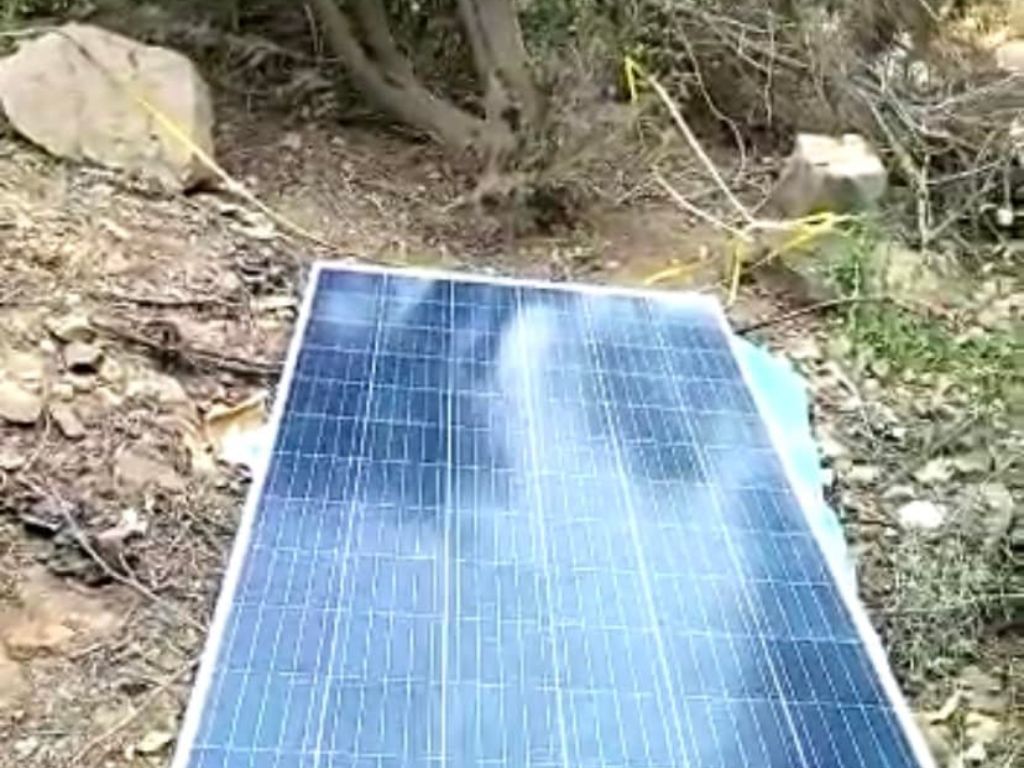 Demostración de bombeo con aplicación fotovoltaica