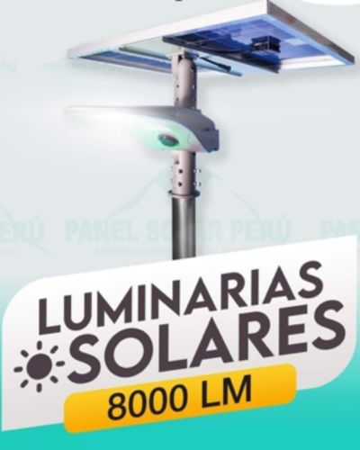 luminaria solar led semi integrada